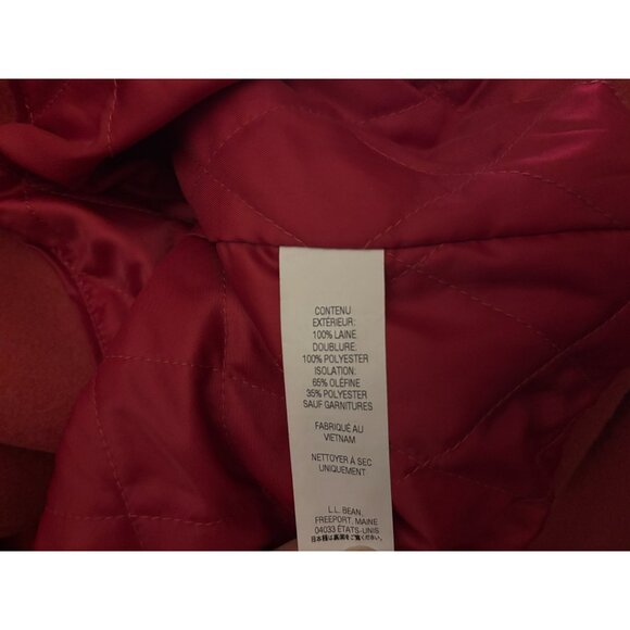 LL Bean Bellandi 100% Lambswool Peacoat Thinsulate Lined 2X 280$ Double breasted - Picture 5 of 6